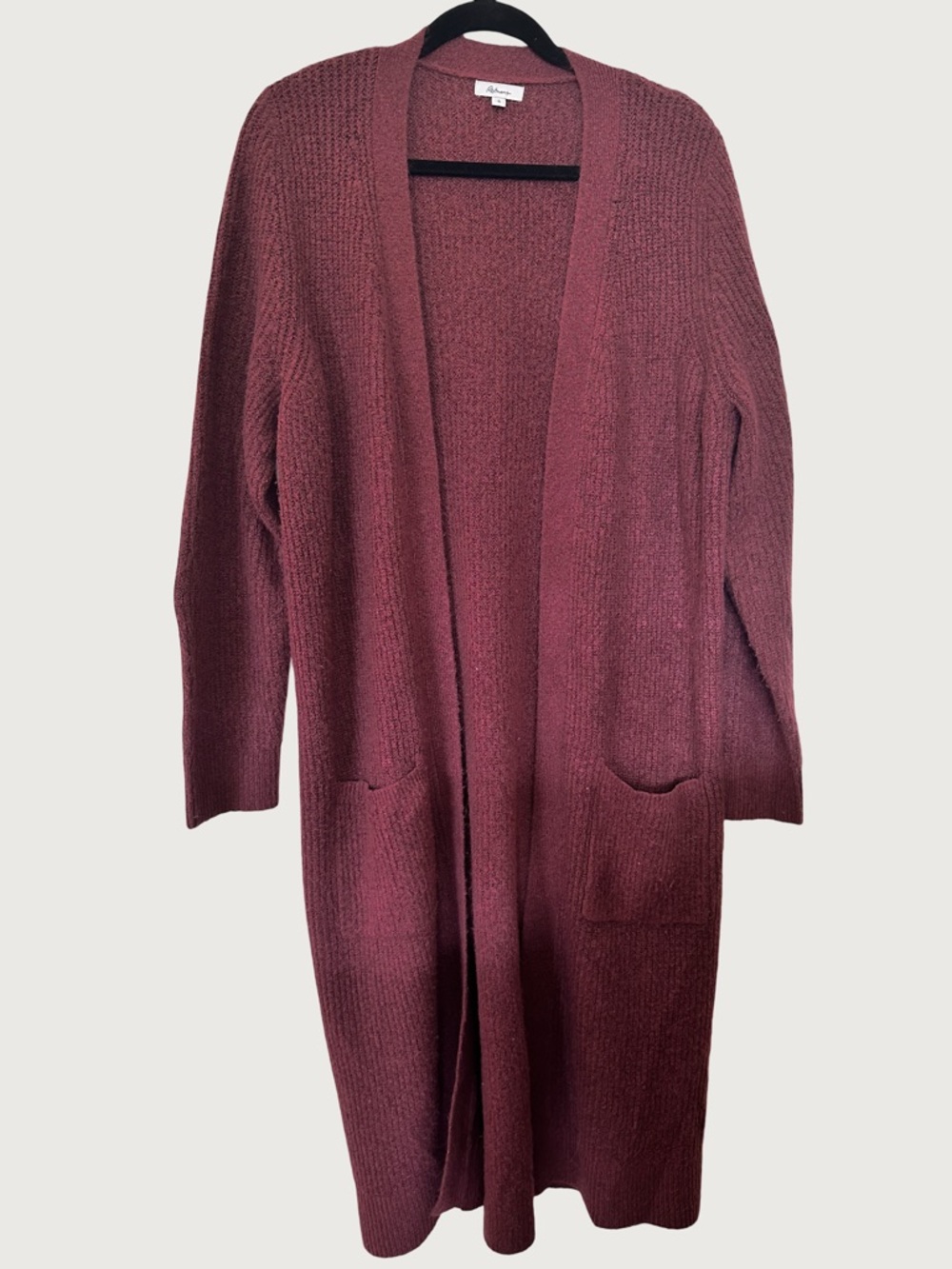 REITMANS | Long Open-Front Soft Cardigan Sweater | large